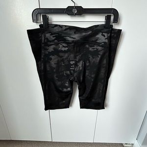 SPANX faux leather camo legging S, worn once.